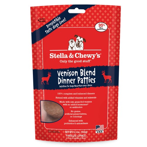 Stella & Chewys-Freeze-Dried Simply Venison Dinners for Dogs - 5.5oz