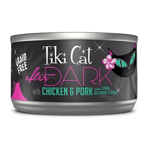 Tiki Pets Cat After Dark Chicken Pork 2.8 Oz.